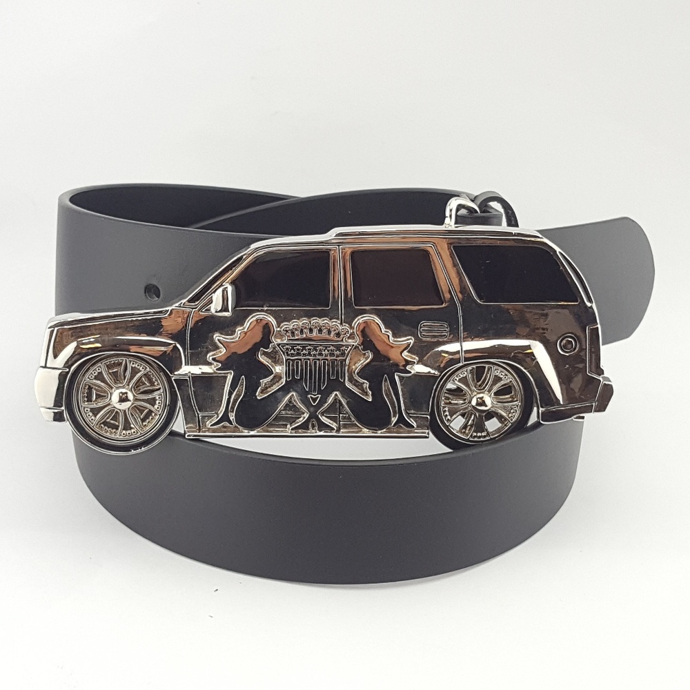 Spinner SUV Buckle with Black Belt